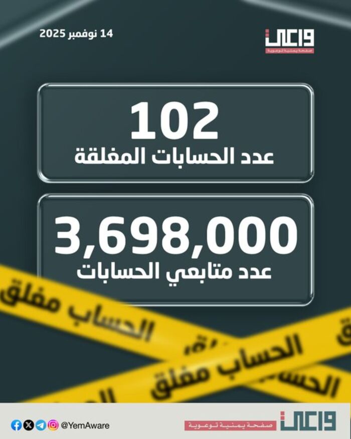 منصة واعي تكشف إنهاء 87 حساب حوثي على فيس بوك ومسؤول حوثي يعلق على حملة الإغلاق .. ويتوعد بالرد