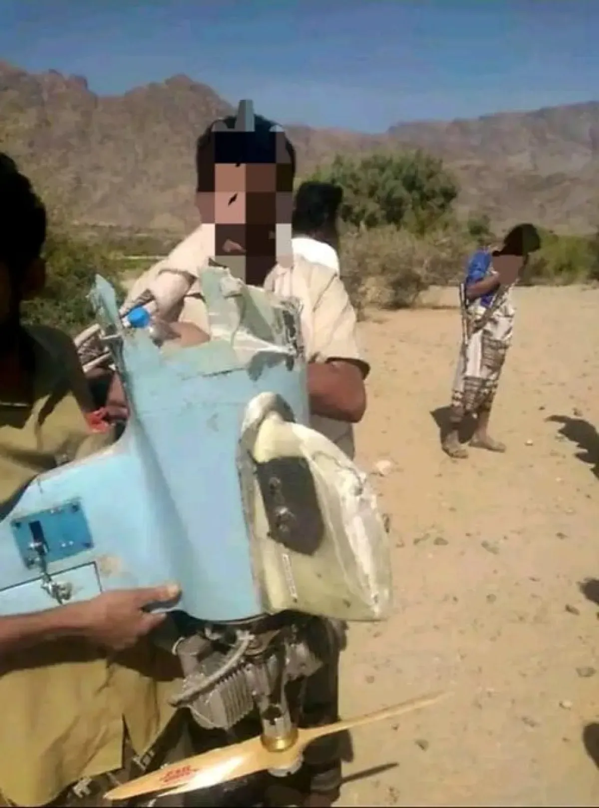 قوات العمالقة تسقط طائرة مسيرة إيرانية متطورة فوق أجواء بيحان بشبوة