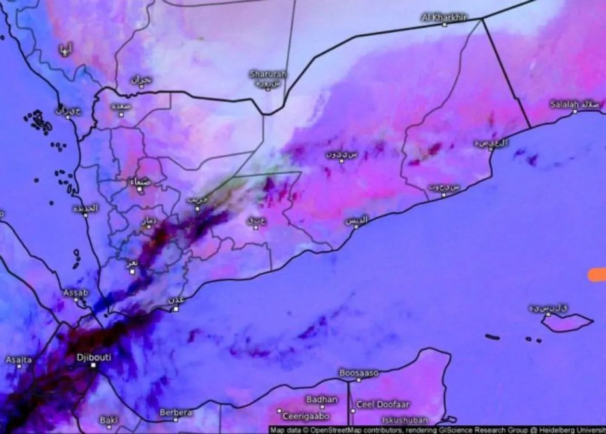تحذير يمني من كتلة غبار واسعة تؤثر على محافظات عدة خلال 48 ساعة