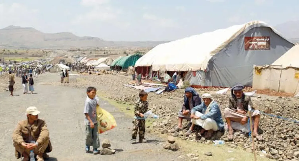 محتجون حوثيون في الجوف يعتصمون للمطالبة برواتب متأخرة منذ سنوات