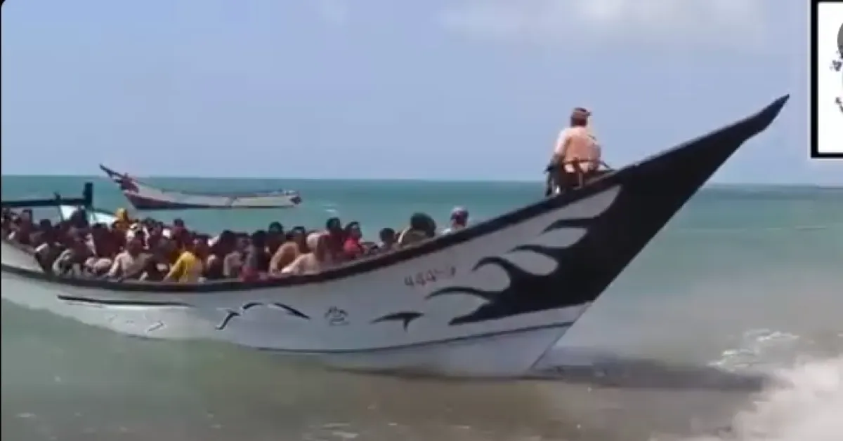 ضبط قارب يحمل 181 مهاجراً أفريقياً غير شرعي قبالة سواحل لحج