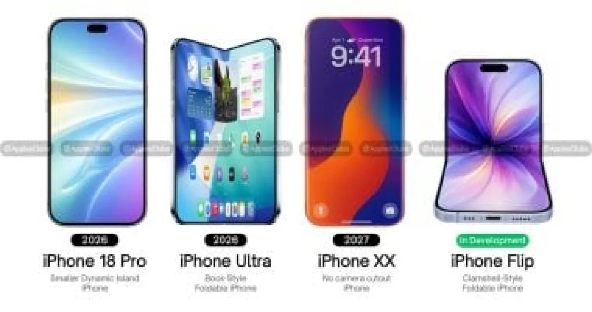 تسريبات تكشف خطط آبل المستقبلية: آيفون Ultra قابل للطي ونسخة Flip قيد التطوير حتى 2027