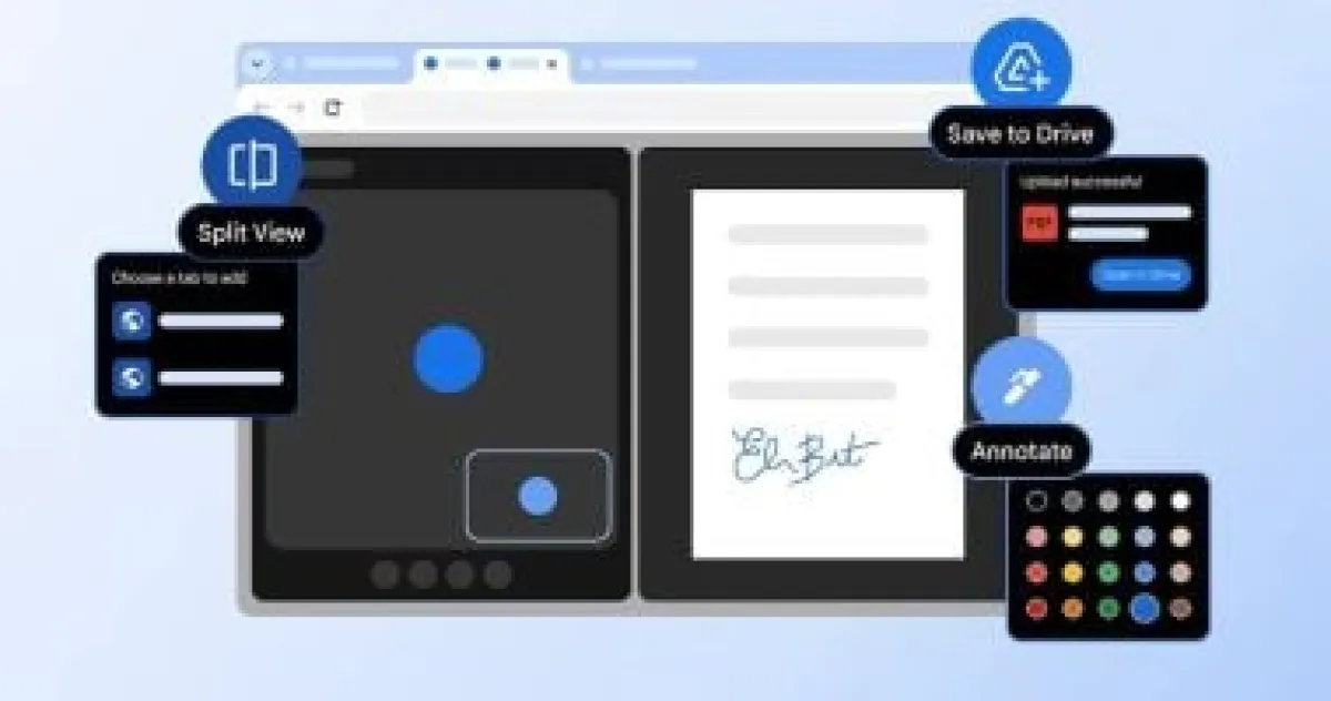 جوجل كروم يطلق ميزة تقسيم الشاشة وتحديثات قوية لملفات PDF