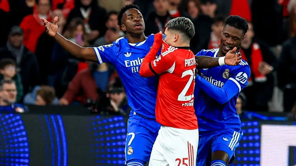 يويفا يوقف لاعب بنفيكا مؤقتاً بعد اتهامات بالعنصرية ضد فينيسيوس جونيور