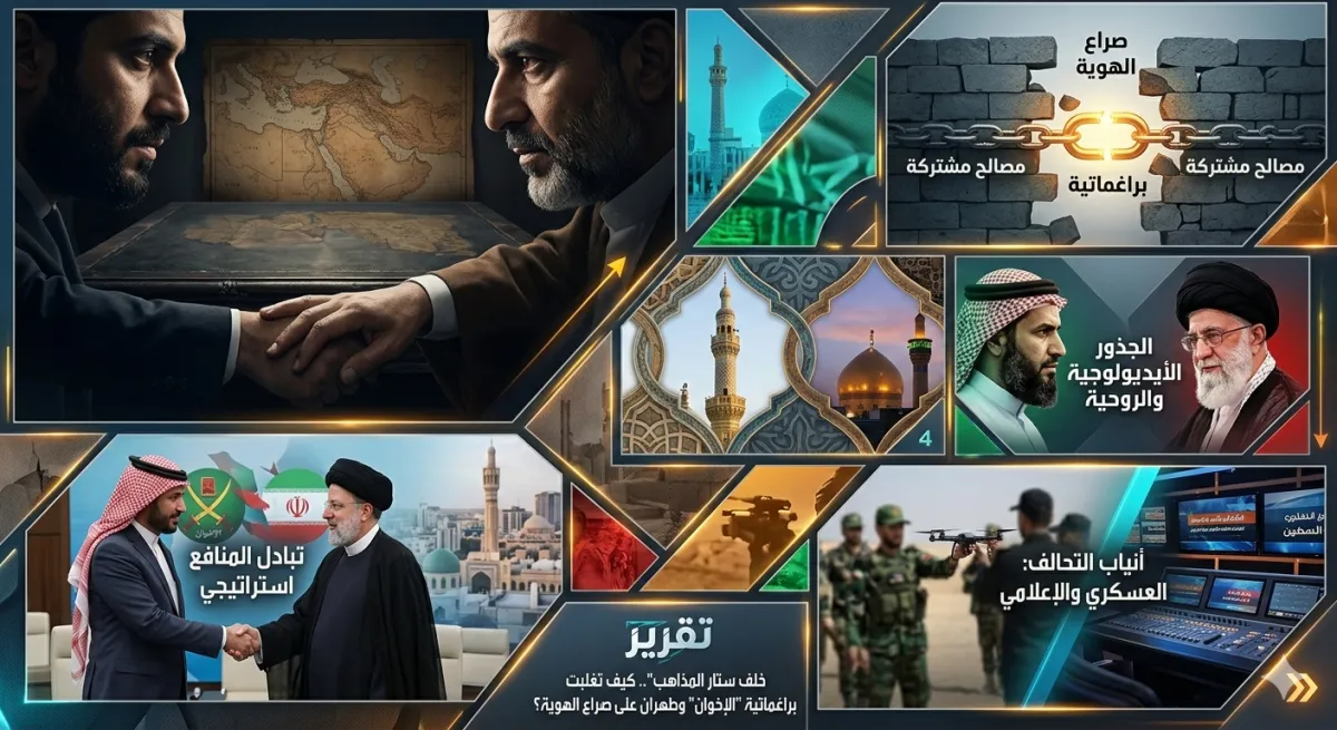 شاهد | "خلف ستار المذاهب"و"أنياب التحالف". . كيف تغلبت براغماتية "الإخوان" وطهران على صراع الهوية؟ والتنسيق العسكري والحرب الإعلامية بينهم | تقرير