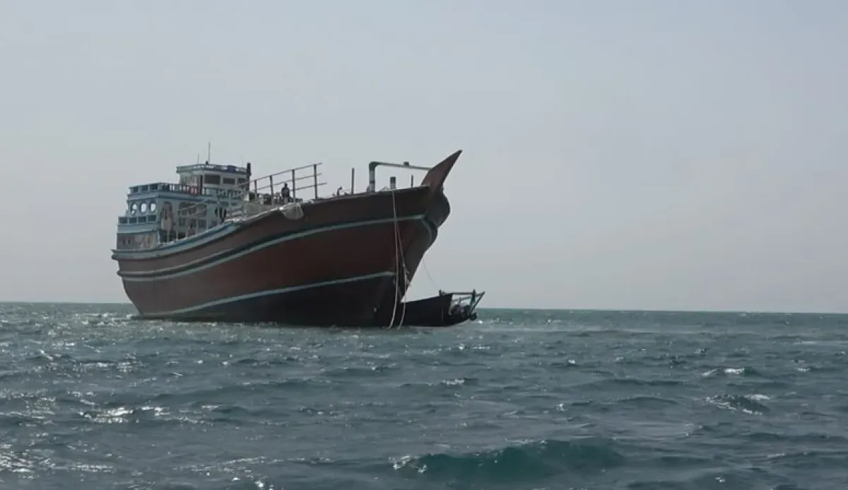 قوات العمالقة تضبط سفينة إيرانية تحمل أدوية وأسلاك معدنية متجهة للحوثيين