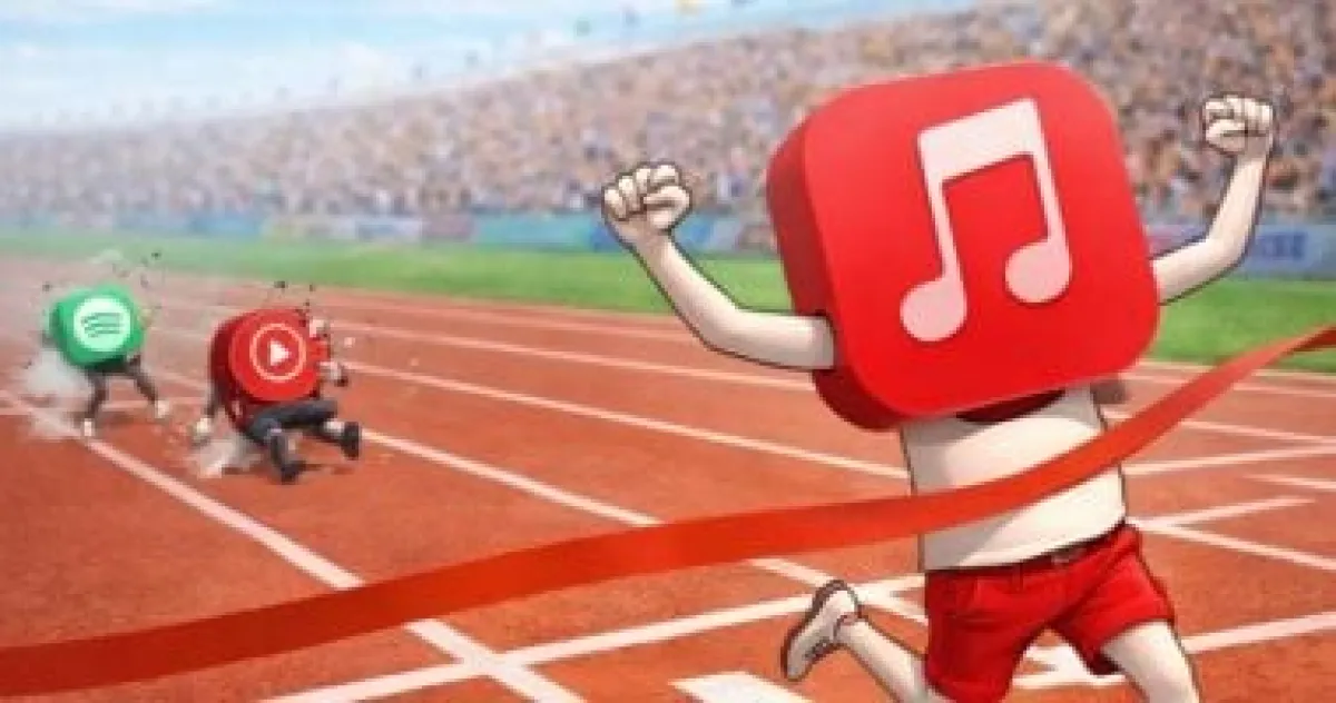 Apple Music يتصدر سباق البث الموسيقي الافتراضي مشعلاً المنافسة مع Spotify