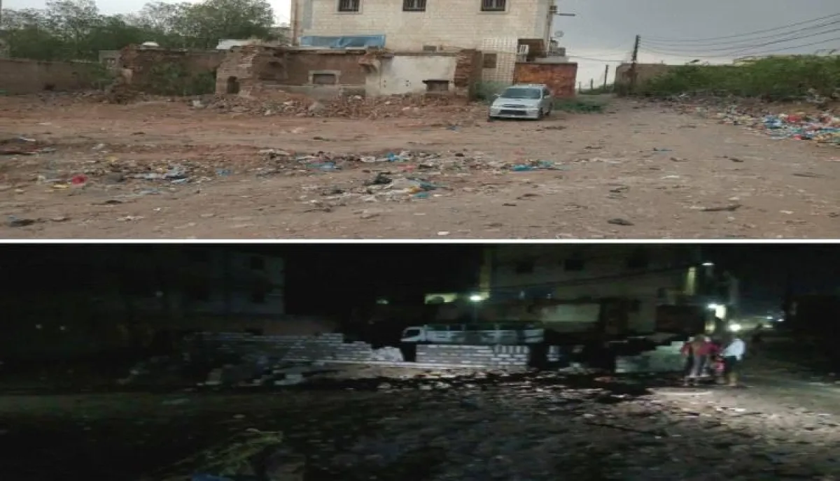 بالصور.. فضيحة نهب جديدة بالحديدة: نجل (وزير حوثي) يهدم معلماً استثمارياً وتاريخياً في (بيت الفقيه) ليبيعه لتاجر صرافة