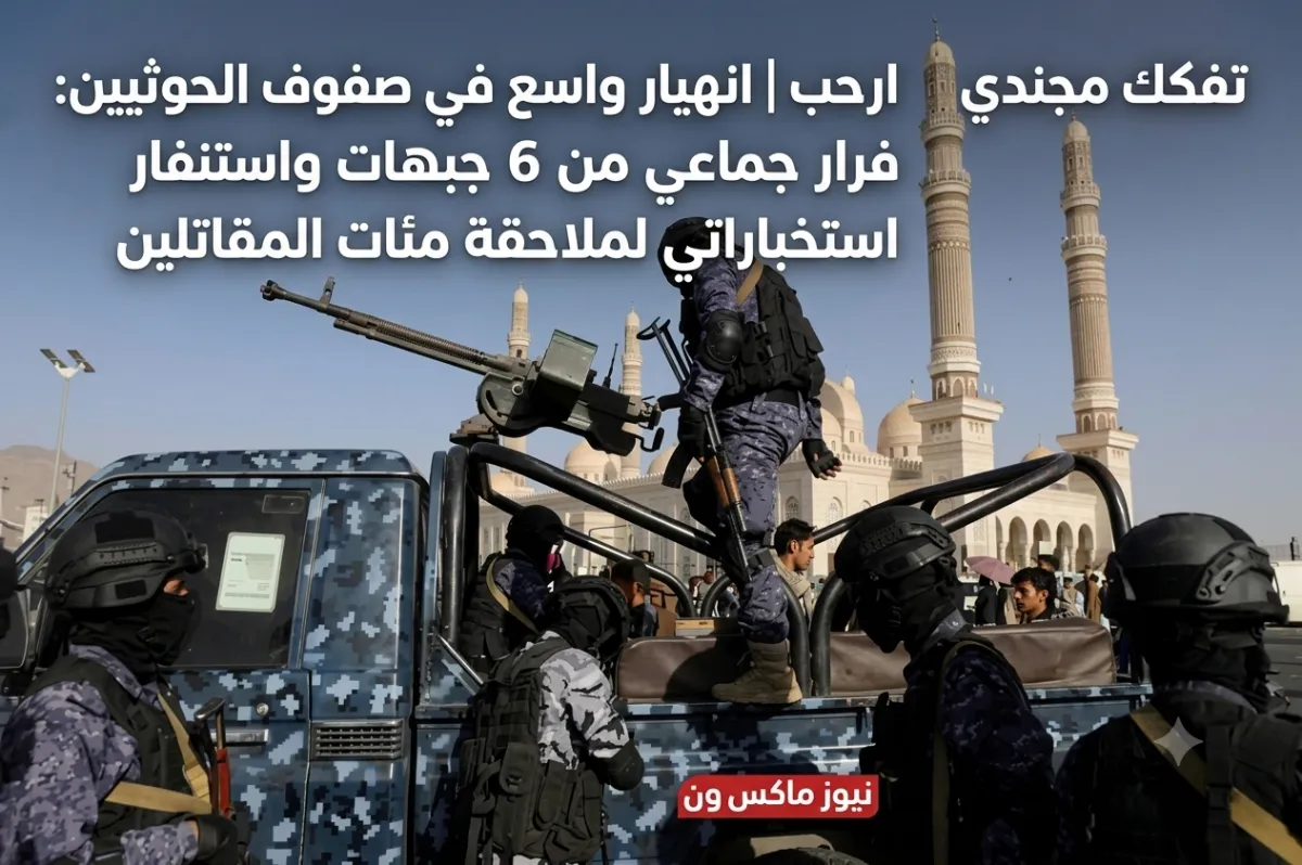 انهيار واسع في صفوف الحوثيين: فرار جماعي من 6 جبهات واستنفار استخباراتي لملاحقة مئات المقاتلين