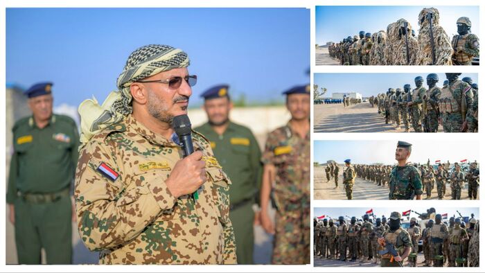 شاهد | طارق صالح يبشر الشعب اليمني : انتم على موعد مع الفرج | هذا ماقاله اليوم امام قوات امنية