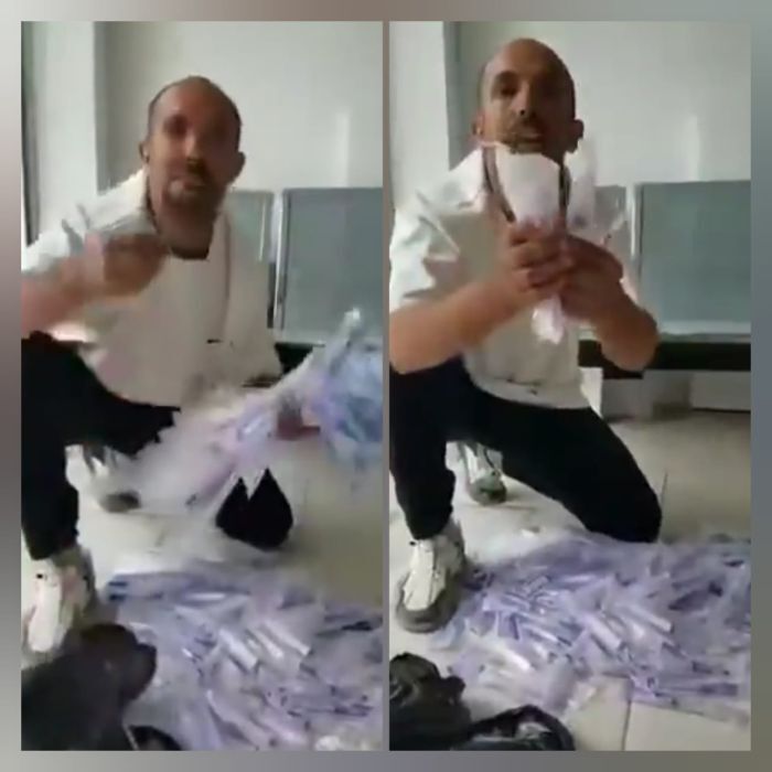 شاهد | مواطن في صنعاء يبكي بحرقة لعجزه عن شراء دواء لابنته | فيديو