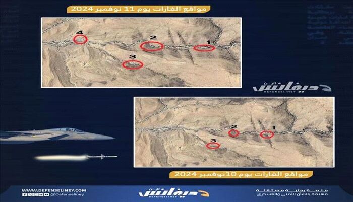 شاهد | مقاتلات التحالف تنسف أهم قواعد الصورايخ الحوثية بالجبل الأسود.. أقوى ألوية صالح سابقاً | صور وتفاصيل