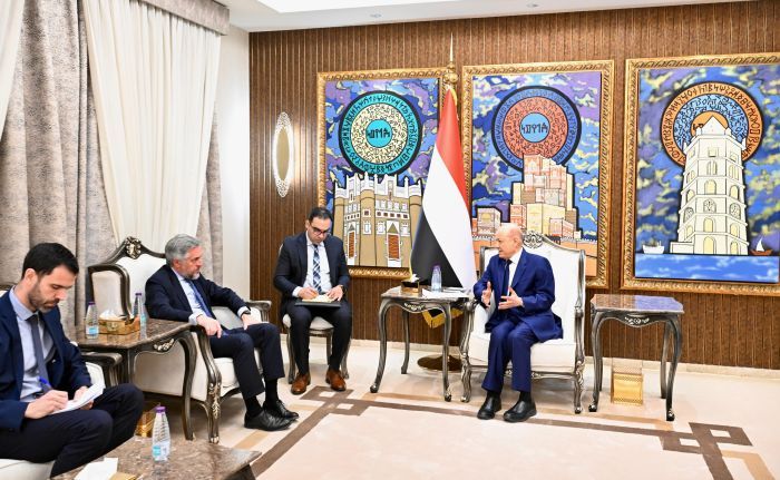 العليمي: الحوثيون مصدر تهديد دائم للسلم والأمن الدوليين